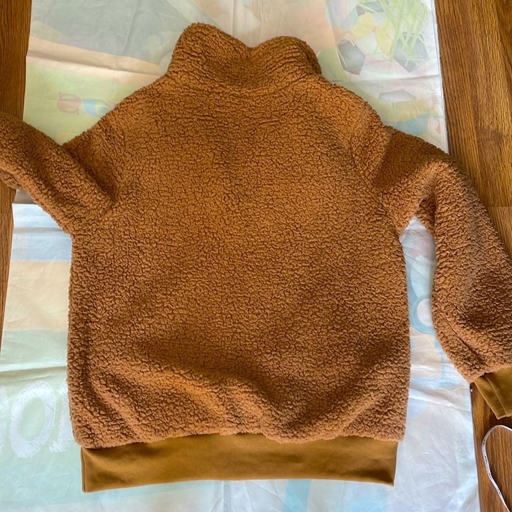 EPretty Sherpa soft comfy pullover jacket sweatshirt- Size L NEW - Picture 9 of 9